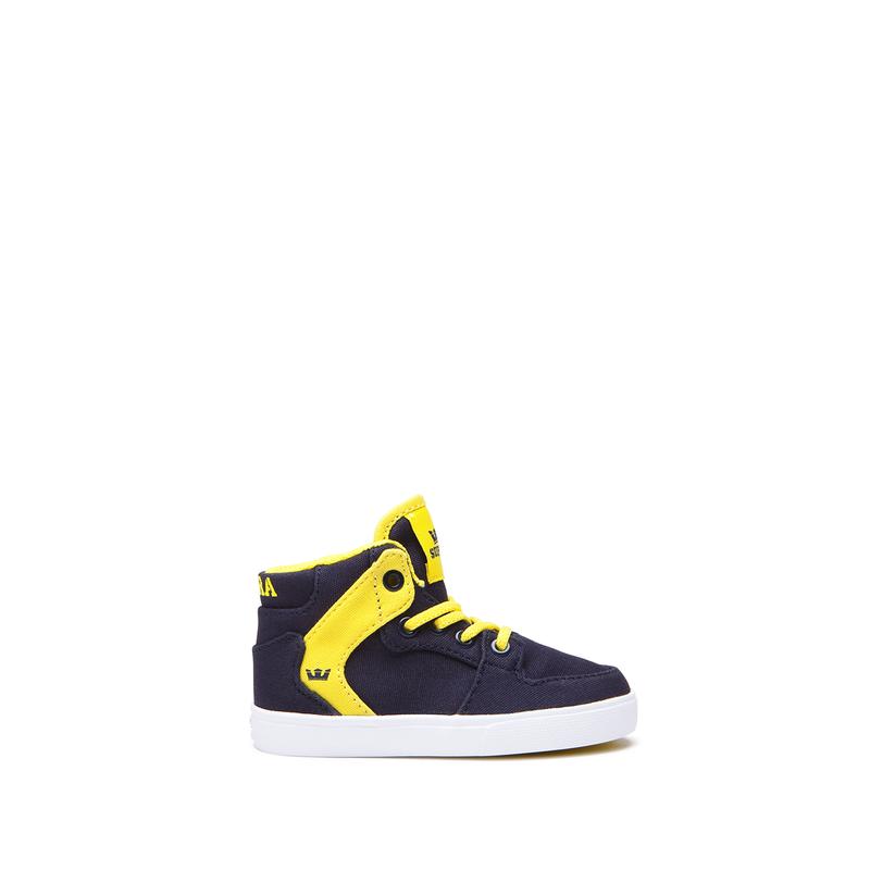 Supra VAIDER Sneaker High Kinder Navy / Gelb Bestellen SAOPH2480